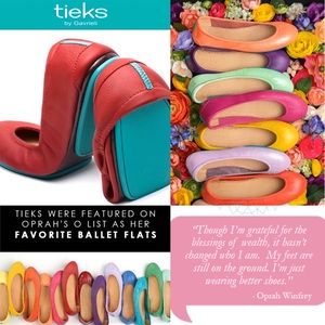 Tieks Shoes Cardinal Red Sz 9 EXCELLENT Condition